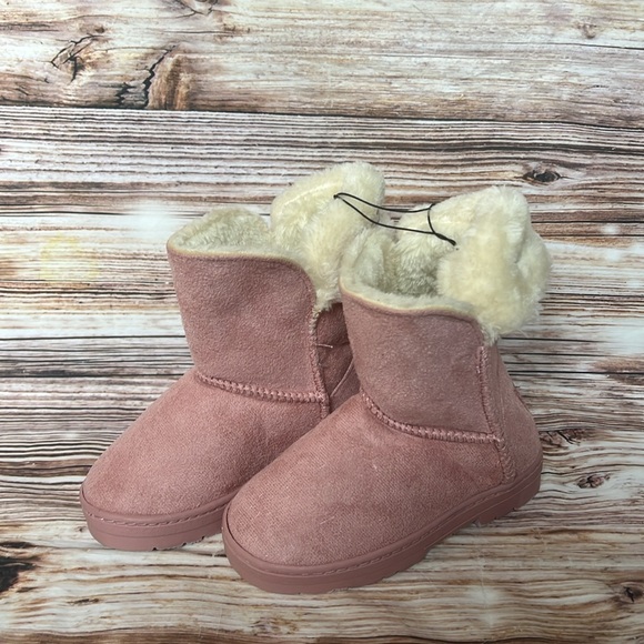 bebe Other - Bebe Pink Faux Fur Lined Boots Girls 11